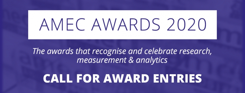 AMEC Awards 2020 Call for Award Entries