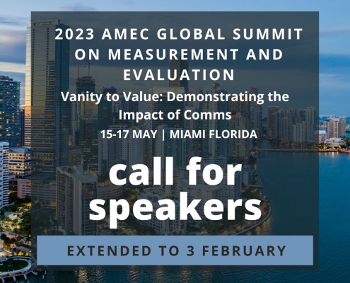 2023 AMEC Global Summit on Measurement and Evaluation_Call for Speakers