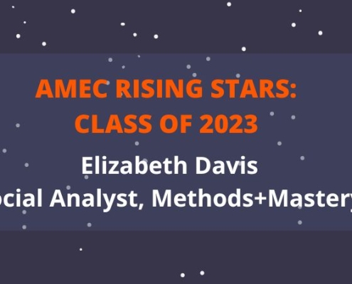 2023 AMEC Rising Star Elizabeth Davis_Social Analyst_Methods+Mastery