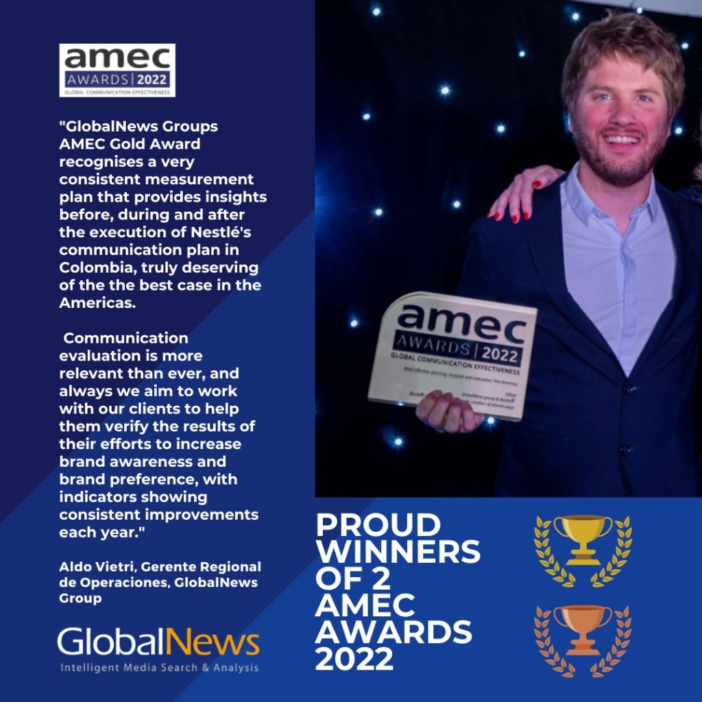 GlobalNews Groups_Winner of 2 AMEC 2022 Awards