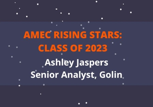 2023 AMEC Rising Star Ashley Jaspers_Senior Analyst_Golin
