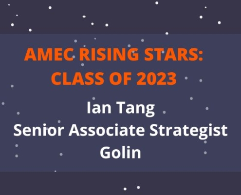 2023 AMEC Rising Star Ian Tang_Senior Associate Strategist_Golin