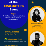 22nd edition of #EvalutePR_P+Measurement Services