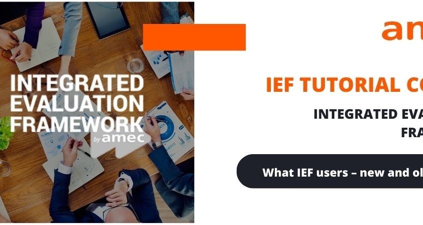 AMEC IEF Tutorial course – users’ stories