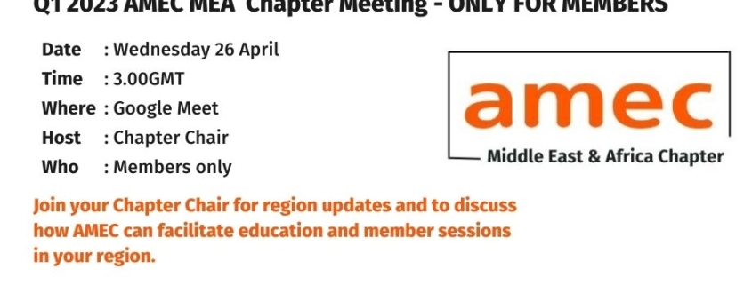 AMEC MEA Chapter Member Meeting_26 April 2023